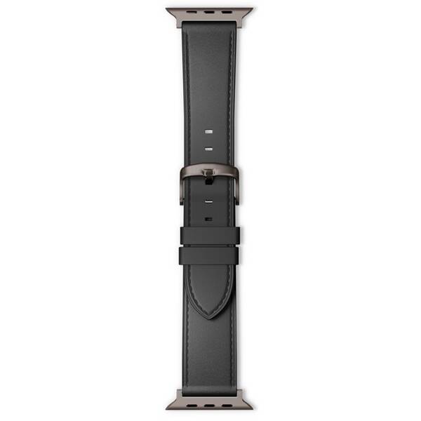 Remienok Epico Leather na Apple Watch 38/40/41mm čierny

