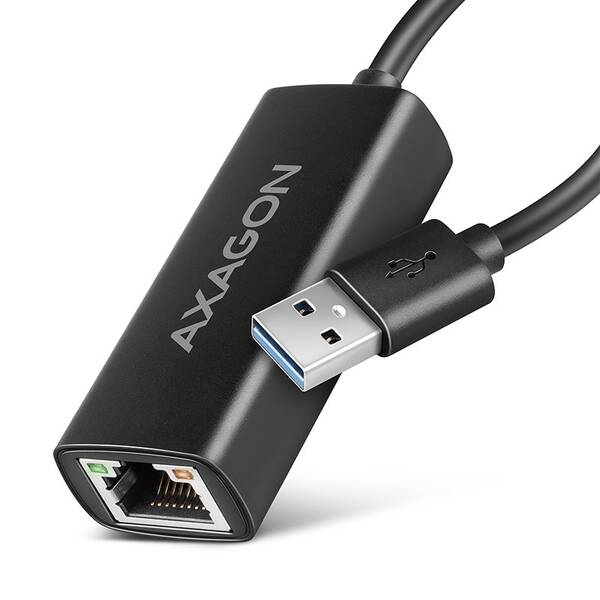 Sieťová karta Axagon USB-A 3.2 Gen 1 - Gigabit, Realtek 8153 čierna

