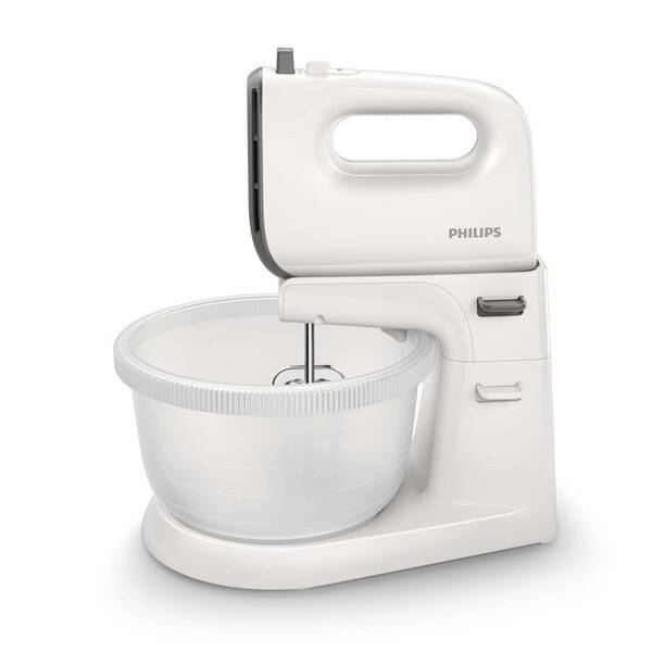 Ručný šľahač s misou Philips HR3745/00 sivý/biely

