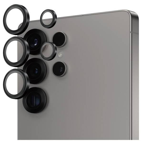 Ochranné sklo šošovky fotoaparátu PanzerGlass HoOps na Samsung Galaxy S25 Ultra čierne

