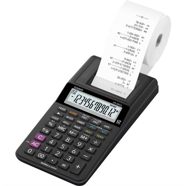 Kalkulačka Casio HR-8RCE BK čierna

