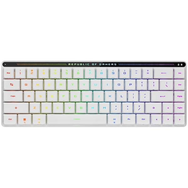 Klávesnica Asus FALCHION RX Low profile (ROG NX Snow) - US biela

