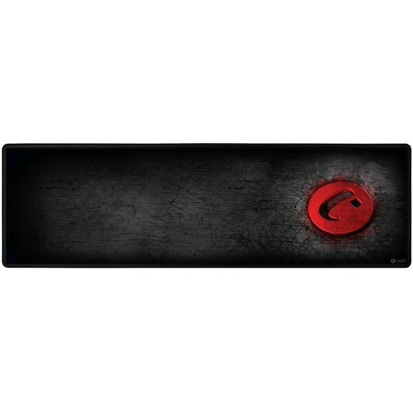 Podložka pod klávesnicu a myš C-Tech GMP-02XL, gamming, 90×27 cm čierna/červená

