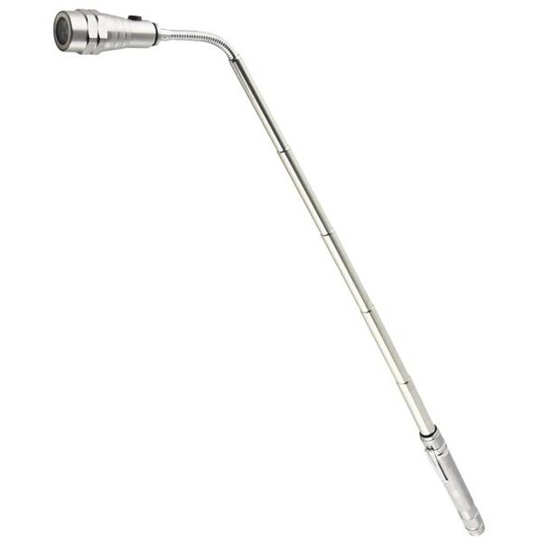 Lampáš WG 7, teleskopická magnetická strieborná

