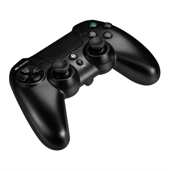 Gamepad Canyon s touchpadom pre PS4, bezdrôtový čierny

