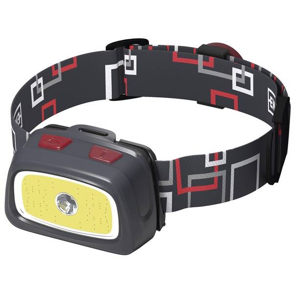 Čelovka EMOS P3531, CREE LED + COB LED, 330 lm, 65 m, 3x AAA sivá

