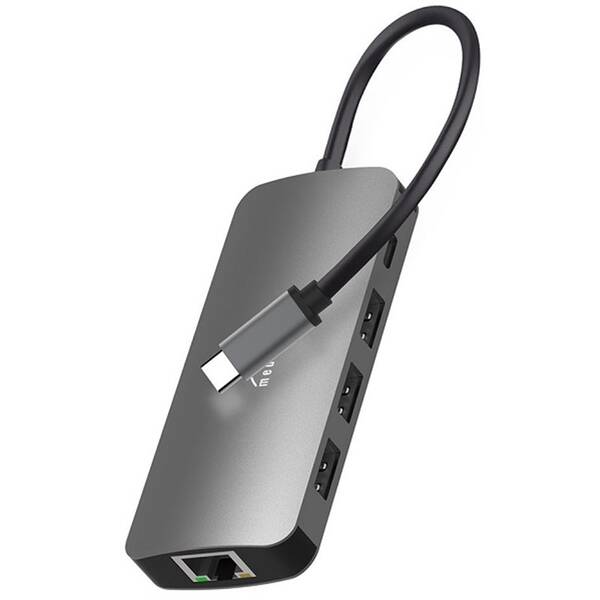 USB Hub Media-Tech MT5044 sivý

