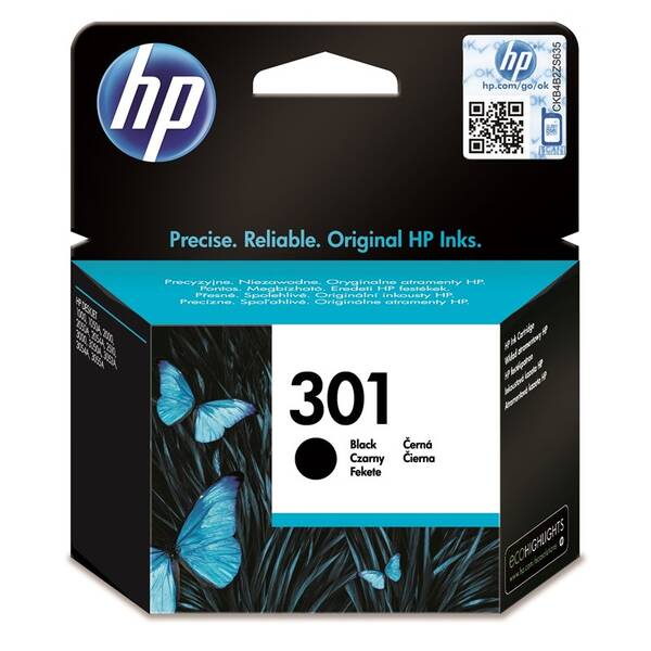 Cartridge HP 301, 170 strán čierna

