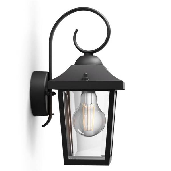 Nástenné svietidlo Philips Buzzard, 1xE27 čierne

