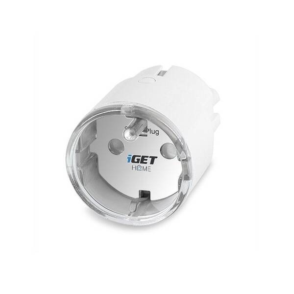 Inteligentná zásuvka iGET HOME Power 1 Wi-Fi zásuvka s meraním spotreby, 3680W biela

