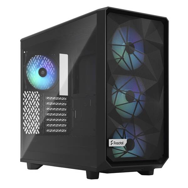 Case FRACTAL DESIGN Lite RGB Tempered Glass Light Tint čierna

