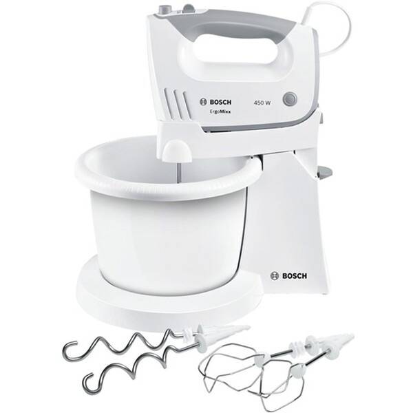 Ručný šľahač s misou Bosch MFQ36460 biely

