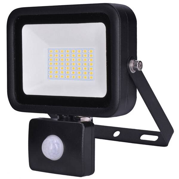 Reflektor Solight PRO so senzorom, 50W, 4600lm, 5000K, IP44 čierny

