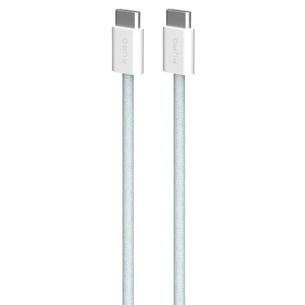Kábel Puro Fabrik FABK4 USB-C/USB-C, 60 W, 1,5 m modrý


