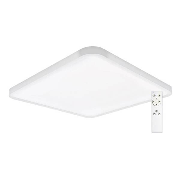 LED stropné svietidlo Top Light Revit H50B RC, s diaľkovým ovládačom, 50W, 5000lm, stmievanie, pamäť, 50x50cm biele

