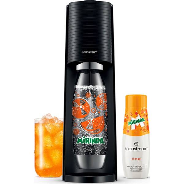 Výrobník sódovej vody SodaStream Terra Black MIRINDA Mpack čierny

