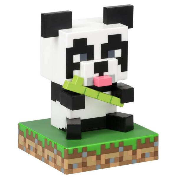 Dekoratívne LED Paladone Minecraft Panda čierna/biela/zelená

