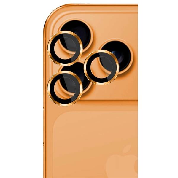 Ochranné sklo šošovky fotoaparátu 3mk Lens Protection Pro na Apple iPhone 17 Pro /17 Pro Max oranžové

