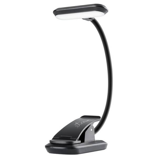 Stolná lampa ETA 089490000 s klipom, nabíjacia, stmievateľná čierna


