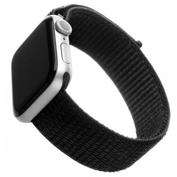 Remienok FIXED Nylon Strap na Apple Watch 42/44/45/49 mm čierny

