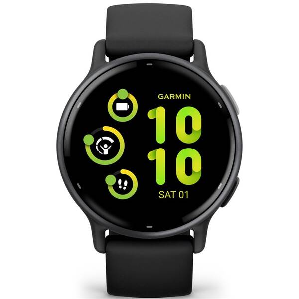 Inteligentné hodinky Garmin vívoactive 5 - Slate / Black Silicone Band 

