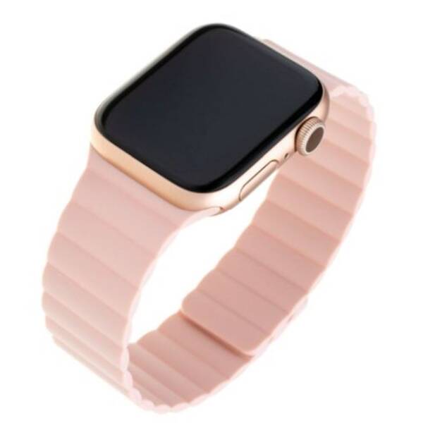 Remienok FIXED Magnetic Strap na Apple Watch 42/44/45mm ružový

