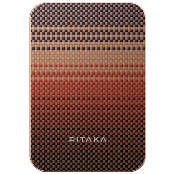 Powerbank Pitaka Sunset Qi2 5000 mAh červený/oranžový

