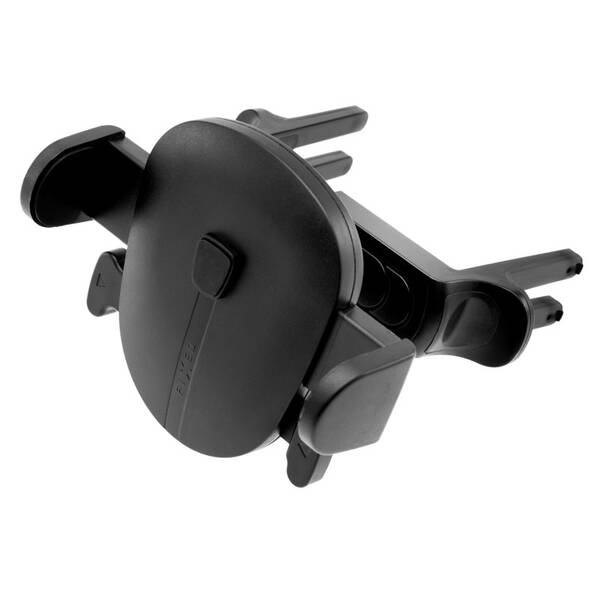 Držiak na mobil FIXED Click Round s uchytením do guľatej mriežky ventilácie čierny

