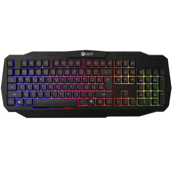 Klávesnica C-Tech Arcus, CZ/SK čierna

