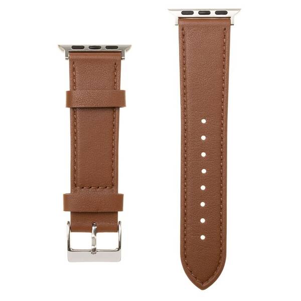 Remienok FIXED Leather Strap na Apple Watch 42/44/45/49 mm hnedý

