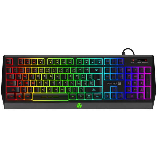 Klávesnica Connect IT Battle RGB, CZ/SK layout čierna

