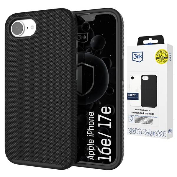 Kryt na mobil 3mk HARDY Shockproof MagCase na Apple iPhone 16E / iPhone 17E čierny

