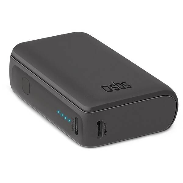Powerbank SBS Ultra-compact 10000 mAh čierna

