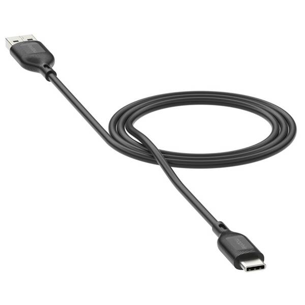 Kábel ZAGG USB-A/USB-C 1m čierny


