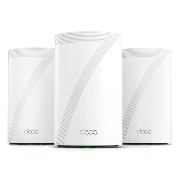 Router TP-Link Deco BE68 Wi-Fi 7 BE14000 Tri-Band (3-pack) biely

