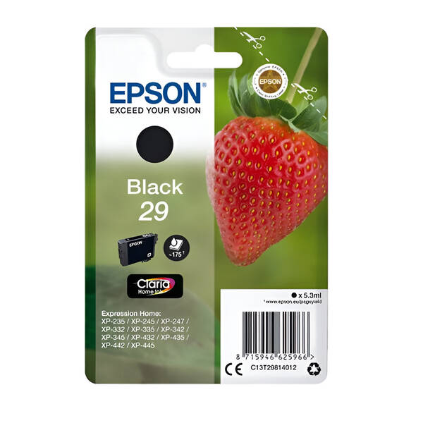 Cartridge Epson 29, 175 strán čierna

