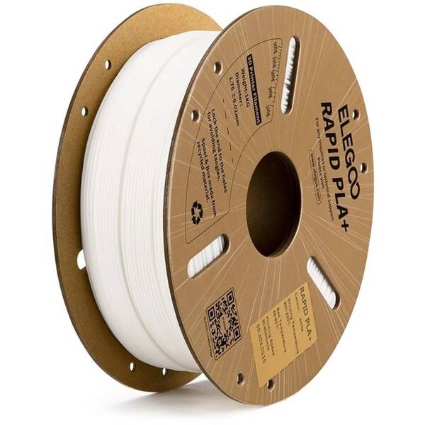 Tlačová struna (filament) Elegoo Rapid PLA+ 1,75mm biely

