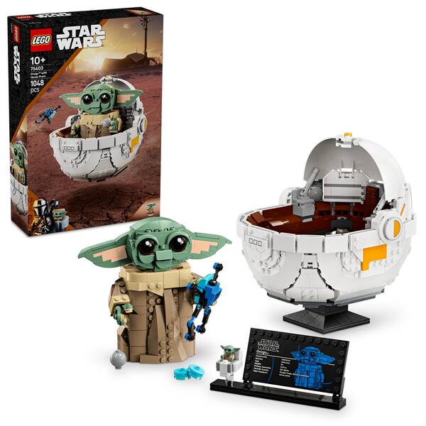 Stavebnica LEGO® Star Wars™ 75403 Grogu™ ve vznášejícím se kočárku 

