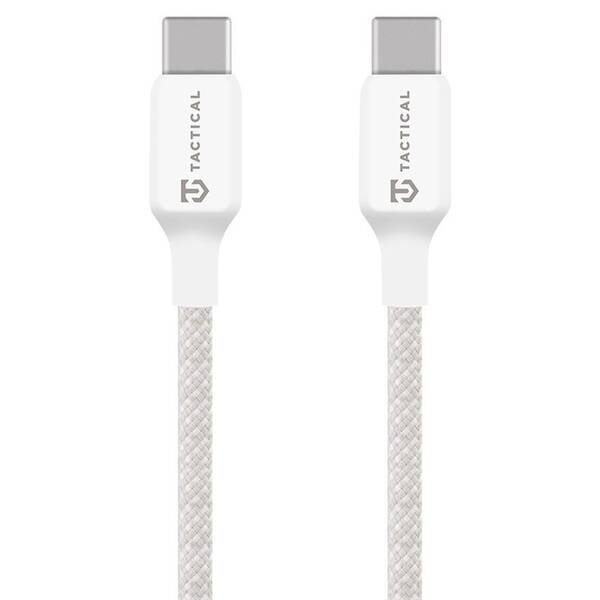 Kábel Tactical Stitch Thread USB-C/USB-C 0,3m biely

