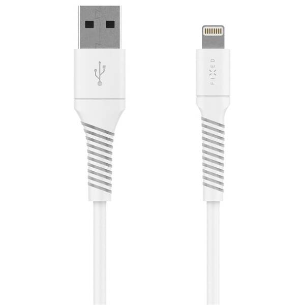 Kábel FIXED USB-A/Lightning, 1,2m biely

