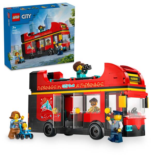 Stavebnica LEGO® City 60407 Červený dvojposchodový vyhliadkový autobus 

