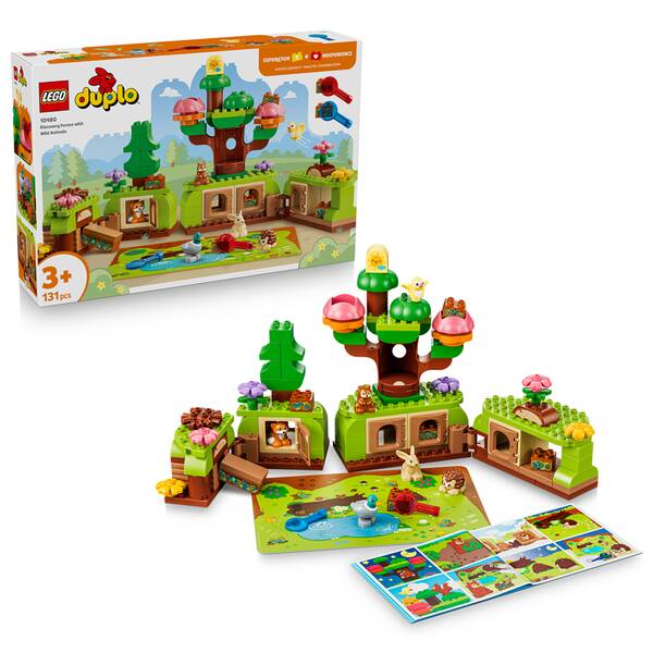 Stavebnica LEGO® DUPLO® 10480 Les plný objavov s divokými zvieratkami 

