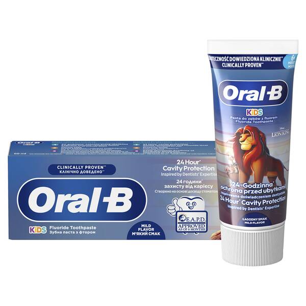 Detská zubná pasta Oral-B Pro-Kids Lví král, 60 ml 

