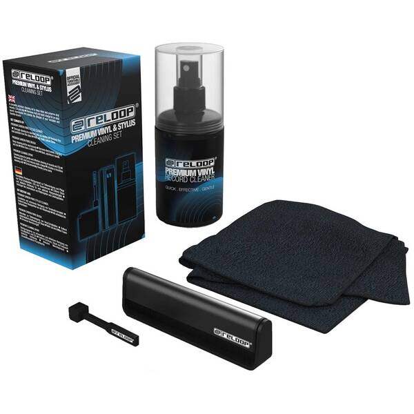 Čistiaca sada Reloop Premium Vinyl & Stylus Cleaning Set čierna

