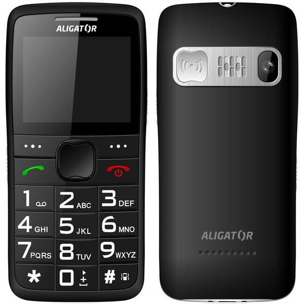 Mobilný telefón Aligator A675 Senior čierny

