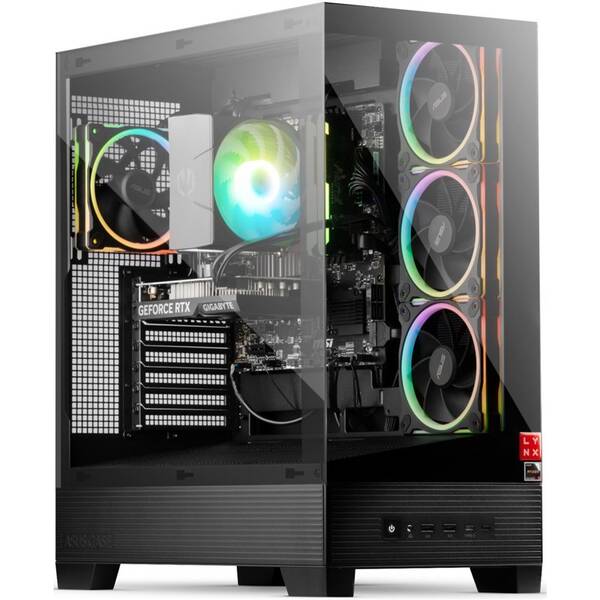 Herný počítač Lynx Challenger + Norton 360 STANDARD 10 GB + VPN 1 užívateľ/1 zariadenie na 1 rok čierny


