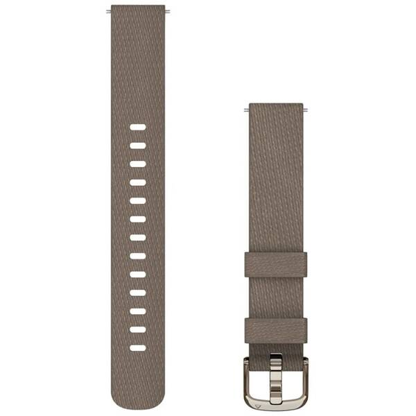 Remienok Garmin Lily 2 (14 mm), nylonový, Coffee/Cream Gold 

