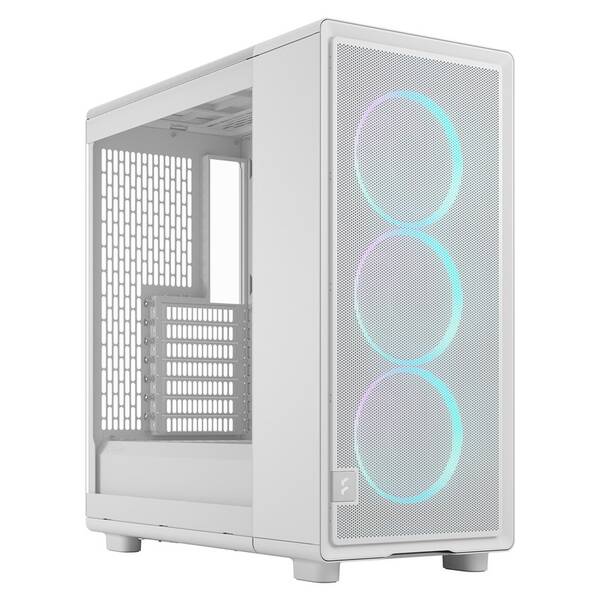 Case FRACTAL DESIGN Epoch White TG RGB Clear Tint biela

