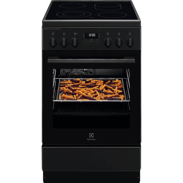 Sklokeramický sporák Electrolux LKR564277K, matná čierny

