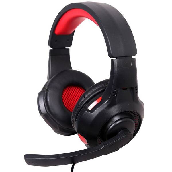 Headset Gembird GHS-U-5.1-01, 5.1 surround čierny/červený

